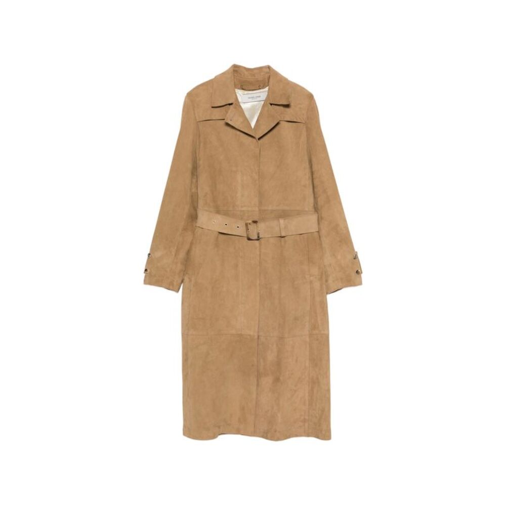Golden Goose Neutrals Coats - Leather Coats Women